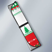 Funny Fitness Cookie Christmas Auto Sun Shade with Gingerbread Design and Holiday Pattern - Wonder Print Shop