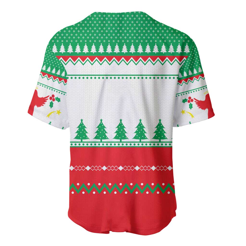 Funny Fitness Cookie Christmas Baseball Jersey with Gingerbread Design and Holiday Pattern - Wonder Print Shop