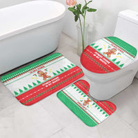 Funny Fitness Cookie Christmas Bathroom Set with Gingerbread Design and Holiday Pattern - Wonder Print Shop