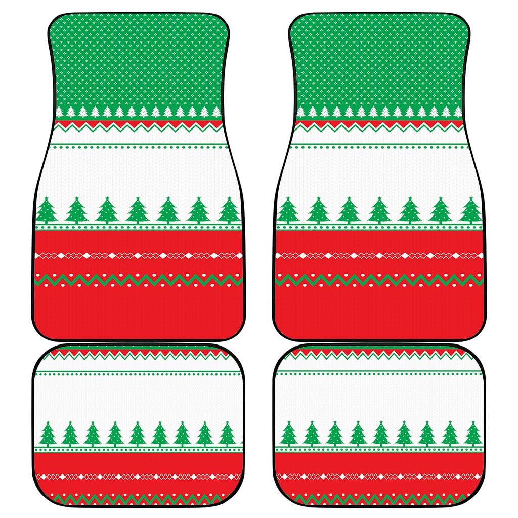 Funny Fitness Cookie Christmas Car Mats with Gingerbread Design and Holiday Pattern - Wonder Print Shop