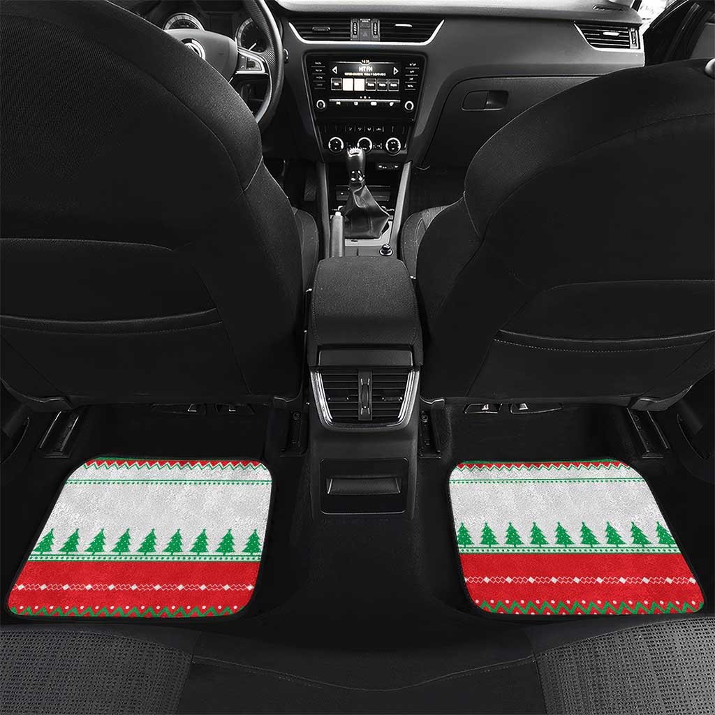 Funny Fitness Cookie Christmas Car Mats with Gingerbread Design and Holiday Pattern - Wonder Print Shop