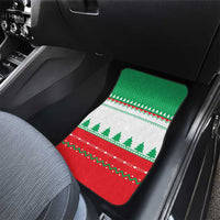 Funny Fitness Cookie Christmas Car Mats with Gingerbread Design and Holiday Pattern - Wonder Print Shop