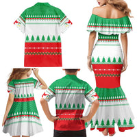 Funny Fitness Cookie Christmas Family Matching Mermaid Dress and Hawaiian Shirt with Gingerbread Design and Holiday Pattern - Wonder Print Shop