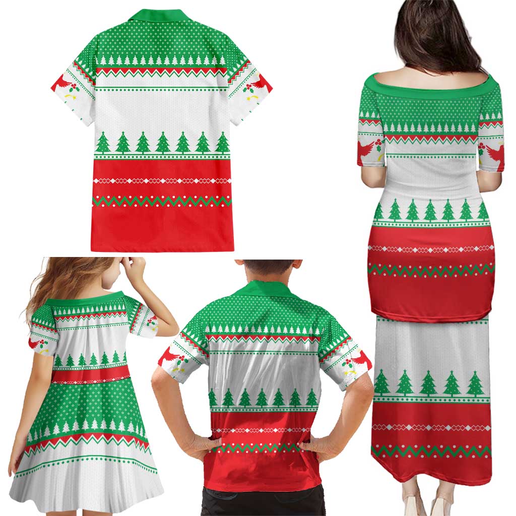 Funny Fitness Cookie Christmas Family Matching Puletasi and Hawaiian Shirt with Gingerbread Design and Holiday Pattern - Wonder Print Shop