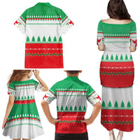 Funny Fitness Cookie Christmas Family Matching Puletasi and Hawaiian Shirt with Gingerbread Design and Holiday Pattern - Wonder Print Shop