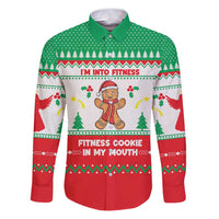 Funny Fitness Cookie Christmas Family Matching Puletasi and Hawaiian Shirt with Gingerbread Design and Holiday Pattern - Wonder Print Shop