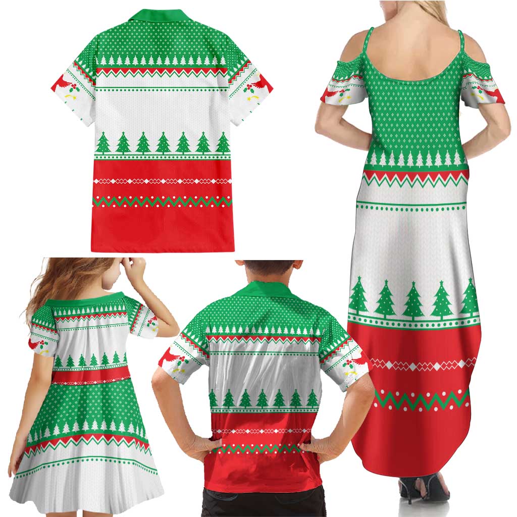 Funny Fitness Cookie Christmas Family Matching Summer Maxi Dress and Hawaiian Shirt with Gingerbread Design and Holiday Pattern - Wonder Print Shop