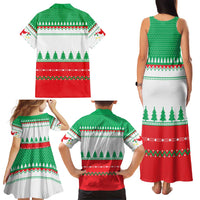 Funny Fitness Cookie Christmas Family Matching Tank Maxi Dress and Hawaiian Shirt with Gingerbread Design and Holiday Pattern - Wonder Print Shop