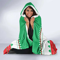 Funny Fitness Cookie Christmas Hooded Blanket with Gingerbread Design and Holiday Pattern - Wonder Print Shop