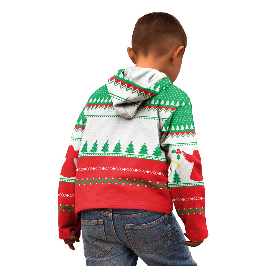 Funny Fitness Cookie Christmas Kid Hoodie with Gingerbread Design and Holiday Pattern - Wonder Print Shop