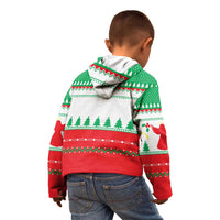 Funny Fitness Cookie Christmas Kid Hoodie with Gingerbread Design and Holiday Pattern - Wonder Print Shop