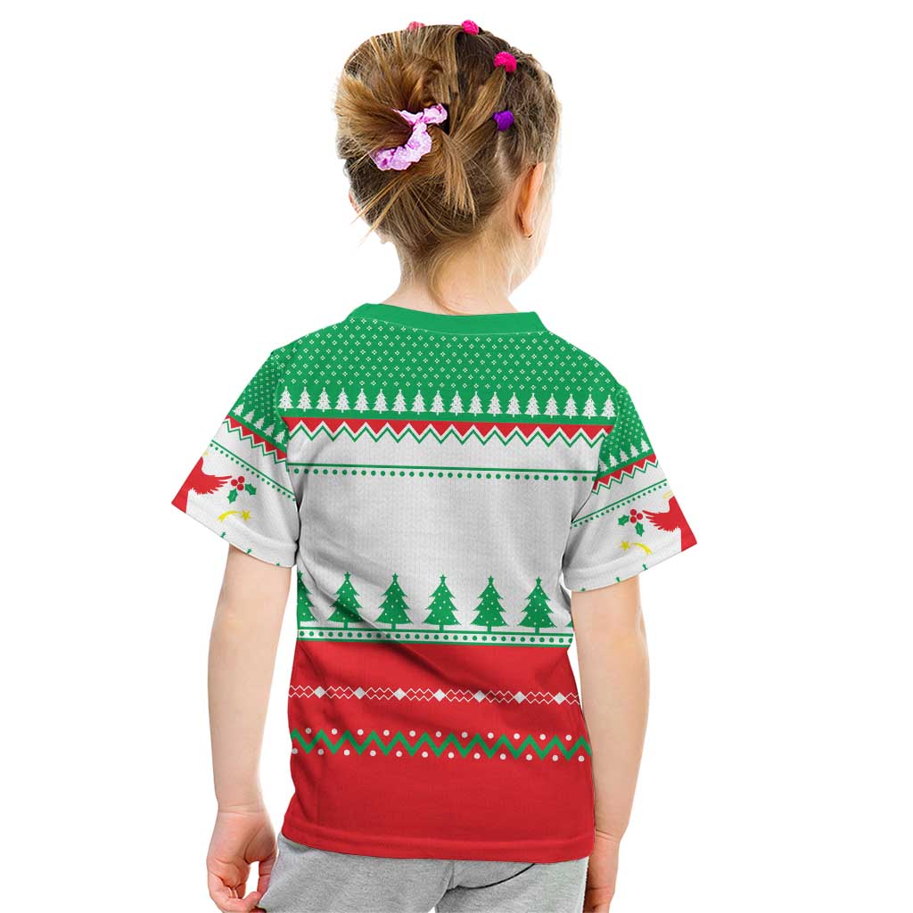 Funny Fitness Cookie Christmas Kid T Shirt with Gingerbread Design and Holiday Pattern - Wonder Print Shop