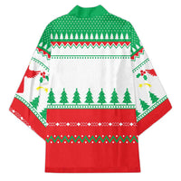 Funny Fitness Cookie Christmas Kimono with Gingerbread Design and Holiday Pattern - Wonder Print Shop