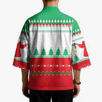 Funny Fitness Cookie Christmas Kimono with Gingerbread Design and Holiday Pattern - Wonder Print Shop