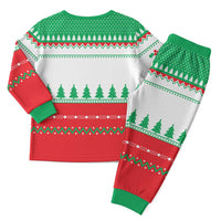 Funny Fitness Cookie Christmas Pajama Set with Gingerbread Design and Holiday Pattern - Wonder Print Shop