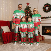 Funny Fitness Cookie Christmas Pajama Set with Gingerbread Design and Holiday Pattern - Wonder Print Shop