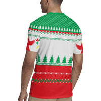 Funny Fitness Cookie Christmas Rugby Jersey with Gingerbread Design and Holiday Pattern - Wonder Print Shop