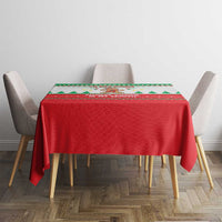 Funny Fitness Cookie Christmas Tablecloth with Gingerbread Design and Holiday Pattern - Wonder Print Shop
