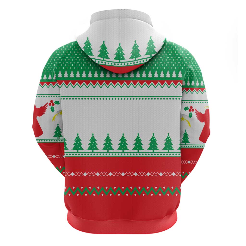 Funny Fitness Cookie Christmas Zip Hoodie with Gingerbread Design and Holiday Pattern - Wonder Print Shop