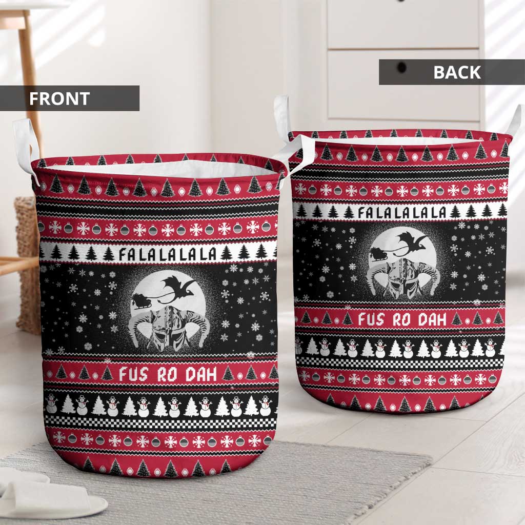 Fa La La La Snowman Tree Xmas Christmas Laundry Basket Xmas Holiday Patterns - Wonder Print Shop
