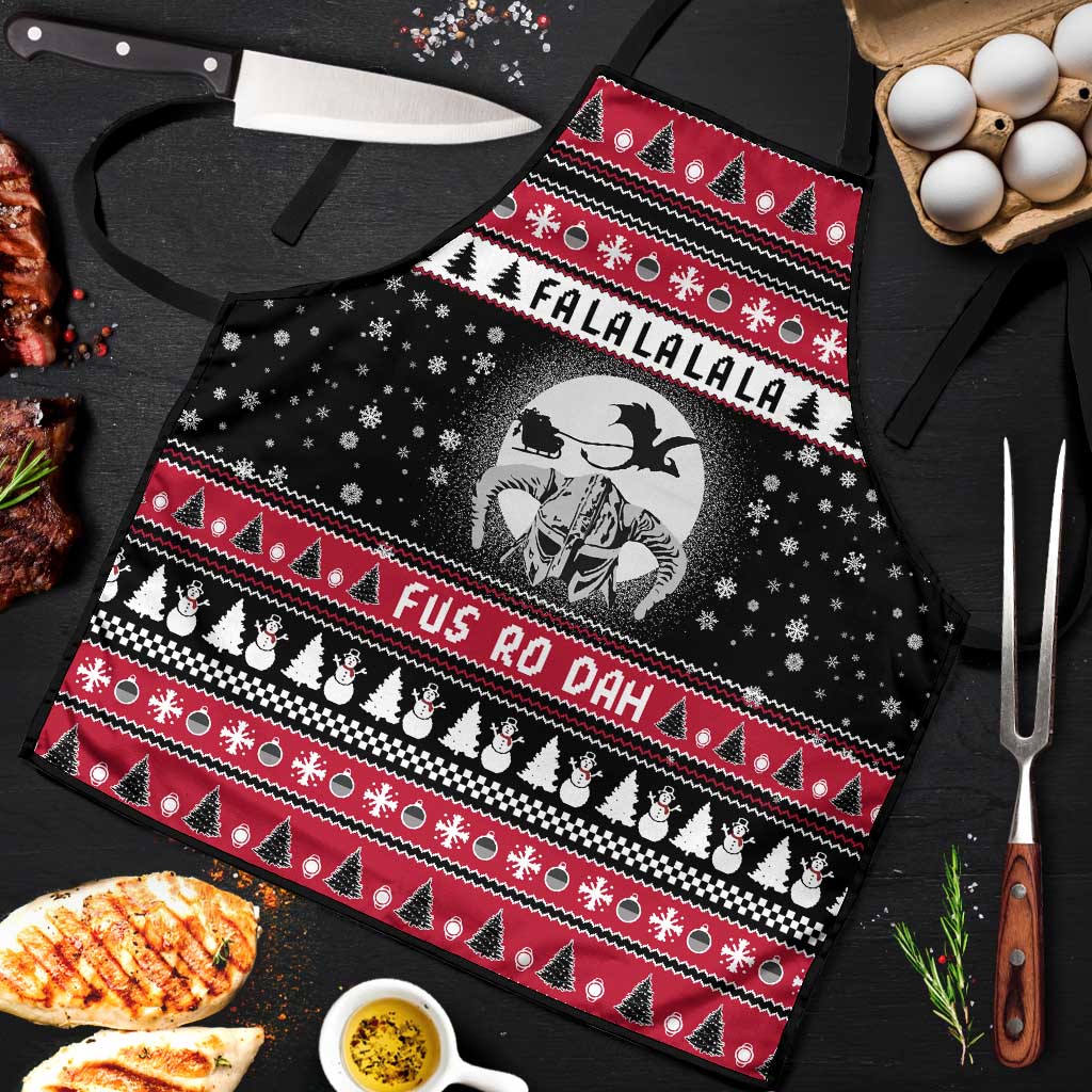 Fa La La La Snowman Tree Xmas Christmas Apron Xmas Holiday Patterns - Wonder Print Shop