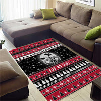 Fa La La La Snowman Tree Xmas Christmas Area Rug Xmas Holiday Patterns - Wonder Print Shop