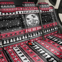 Fa La La La Snowman Tree Xmas Christmas Back Car Seat Cover Xmas Holiday Patterns - Wonder Print Shop