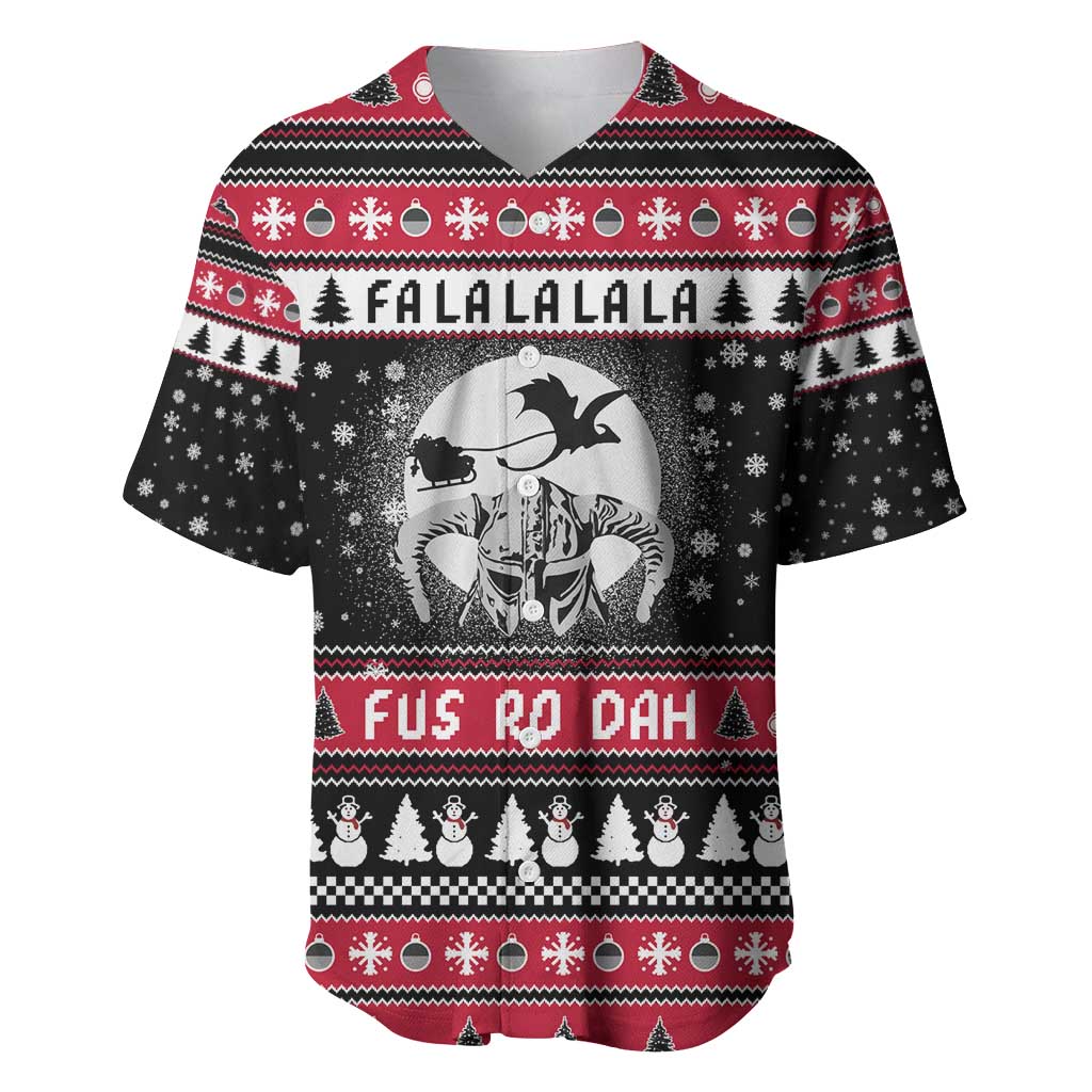 Fa La La La Snowman Tree Xmas Christmas Baseball Jersey Xmas Holiday Patterns - Wonder Print Shop