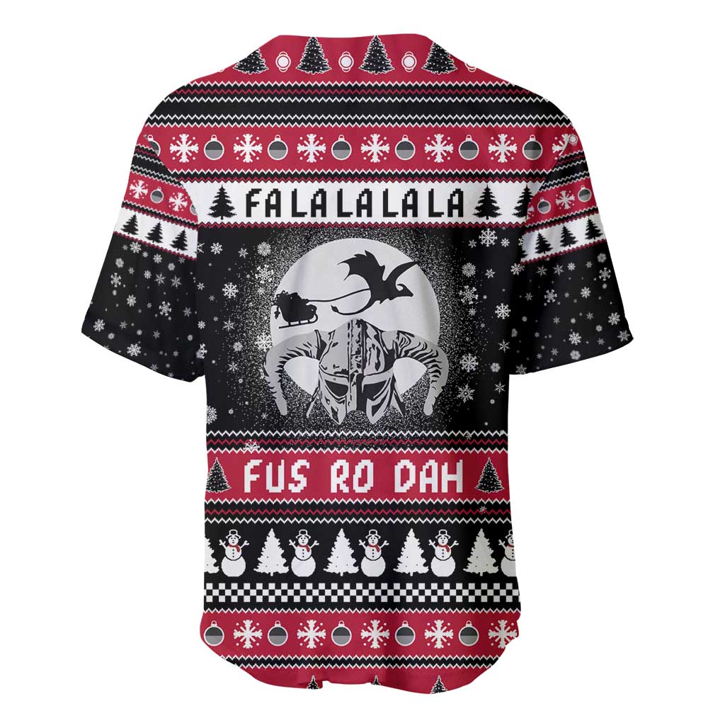 Fa La La La Snowman Tree Xmas Christmas Baseball Jersey Xmas Holiday Patterns - Wonder Print Shop