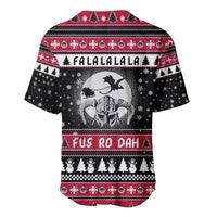 Fa La La La Snowman Tree Xmas Christmas Baseball Jersey Xmas Holiday Patterns - Wonder Print Shop