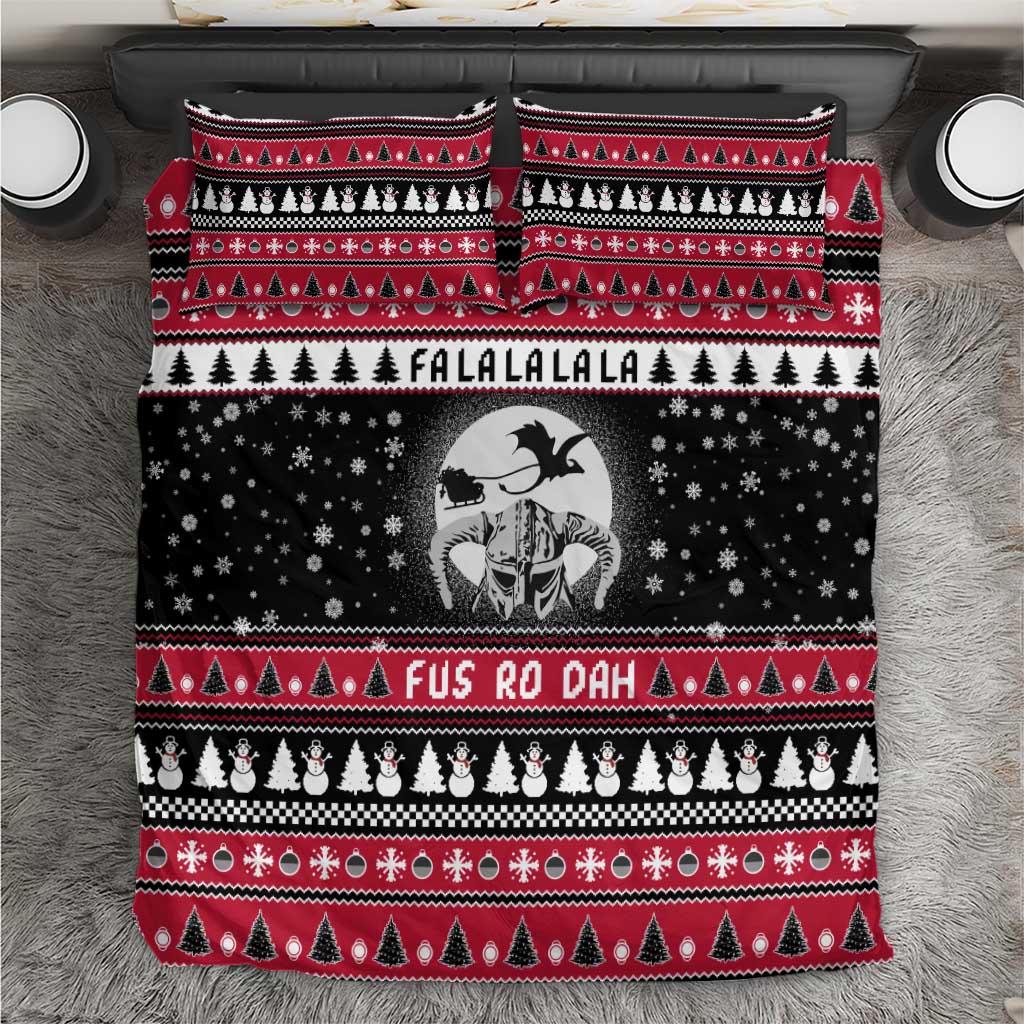 Fa La La La Snowman Tree Xmas Christmas Bedding Set Xmas Holiday Patterns - Wonder Print Shop
