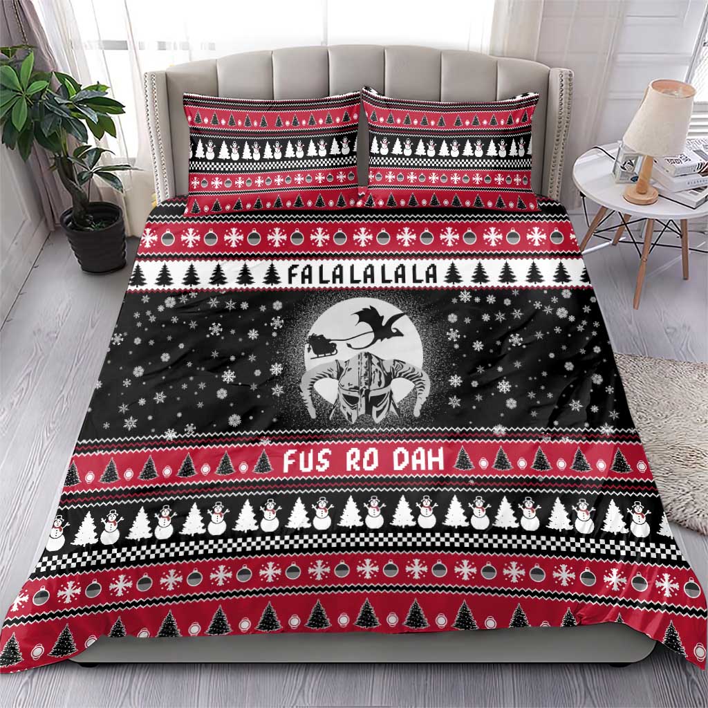 Fa La La La Snowman Tree Xmas Christmas Bedding Set Xmas Holiday Patterns - Wonder Print Shop