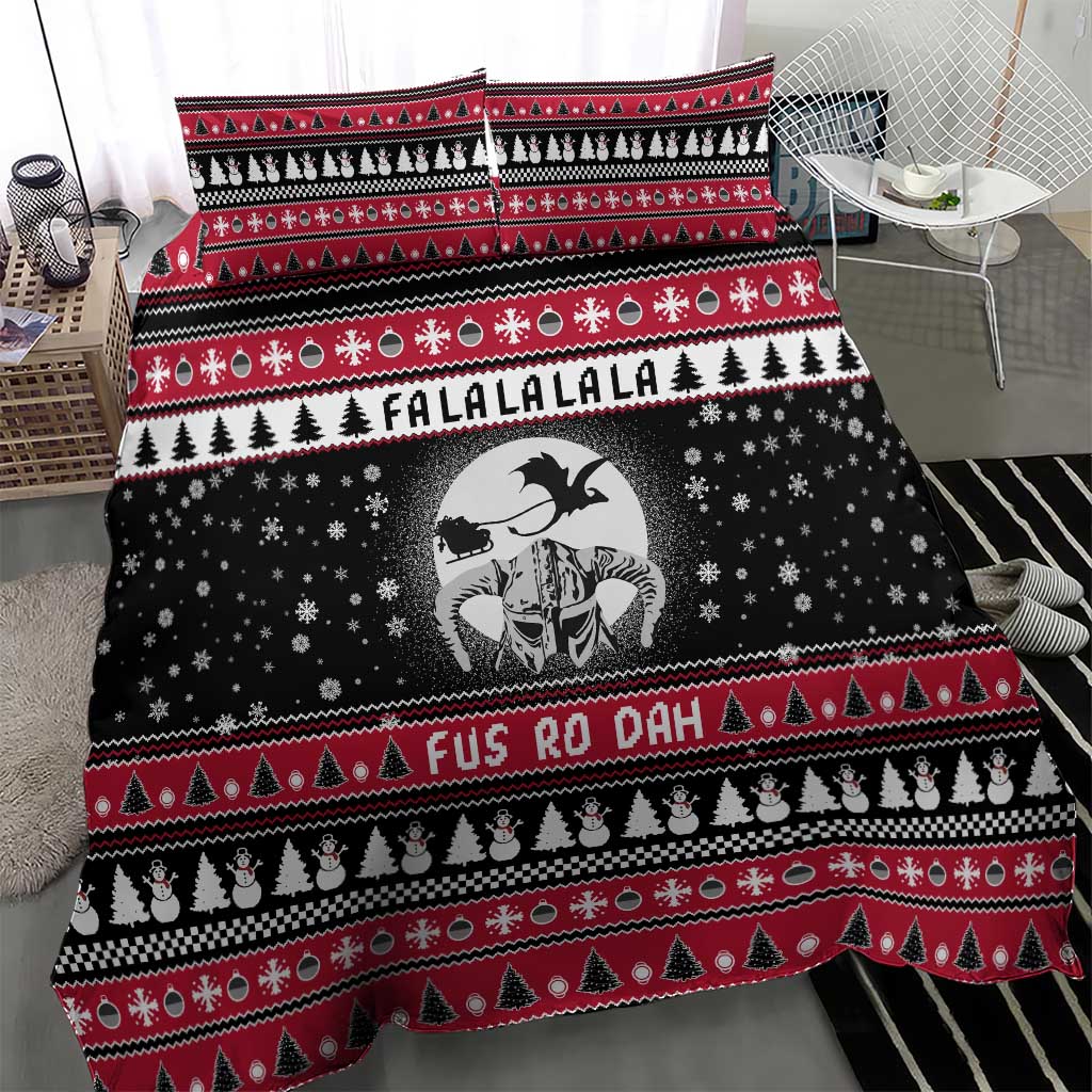 Fa La La La Snowman Tree Xmas Christmas Bedding Set Xmas Holiday Patterns - Wonder Print Shop