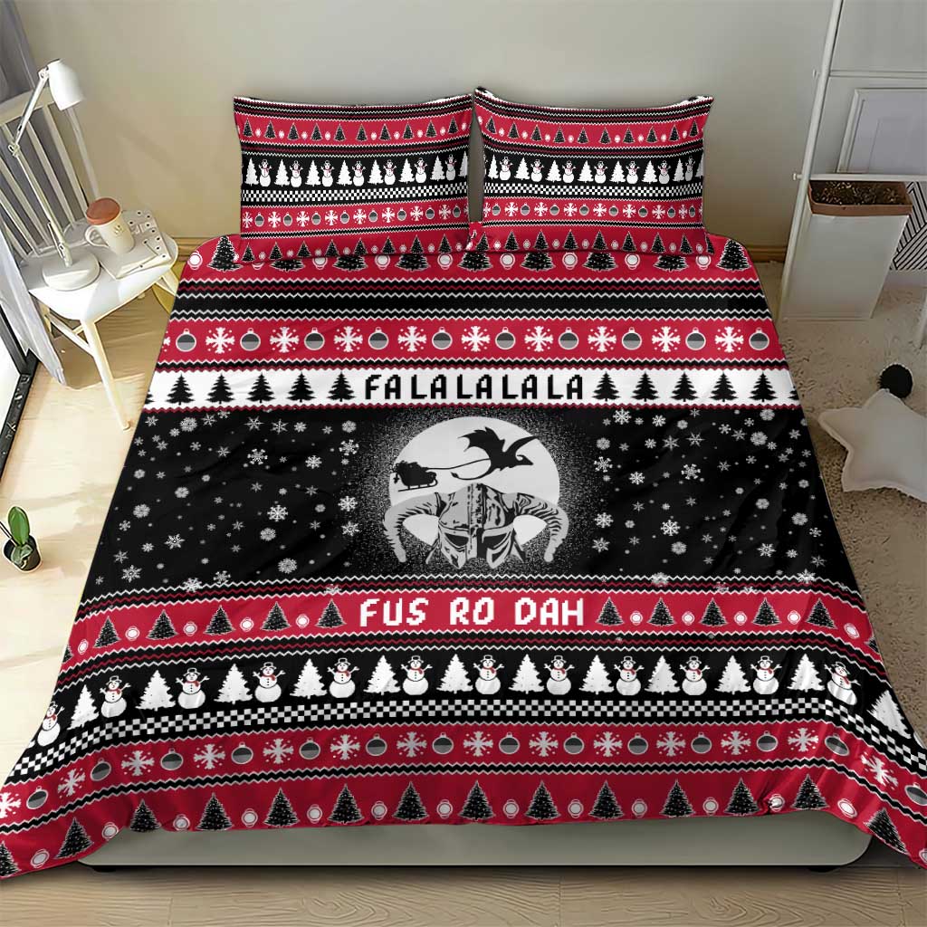 Fa La La La Snowman Tree Xmas Christmas Bedding Set Xmas Holiday Patterns - Wonder Print Shop
