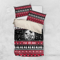 Fa La La La Snowman Tree Xmas Christmas Bedding Set Xmas Holiday Patterns - Wonder Print Shop