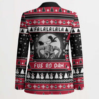 Fa La La La Snowman Tree Xmas Christmas Blazer Xmas Holiday Patterns - Wonder Print Shop