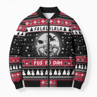 Fa La La La Snowman Tree Xmas Christmas Bomber Puffer Jacket Xmas Holiday Patterns - Wonder Print Shop