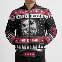 Fa La La La Snowman Tree Xmas Christmas Bomber Puffer Jacket Xmas Holiday Patterns - Wonder Print Shop