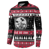 Fa La La La Snowman Tree Xmas Christmas Button Sweatshirt Xmas Holiday Patterns - Wonder Print Shop