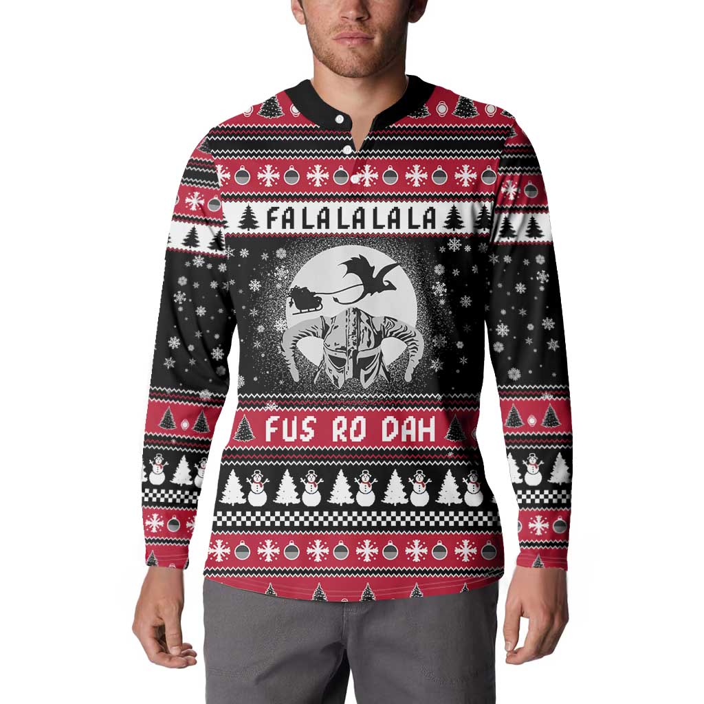 Fa La La La Snowman Tree Xmas Christmas Button Sweatshirt Xmas Holiday Patterns - Wonder Print Shop