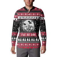 Fa La La La Snowman Tree Xmas Christmas Button Sweatshirt Xmas Holiday Patterns - Wonder Print Shop