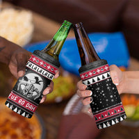 Fa La La La Snowman Tree Xmas Christmas 4 in 1 Can Cooler Tumbler Xmas Holiday Patterns - Wonder Print Shop