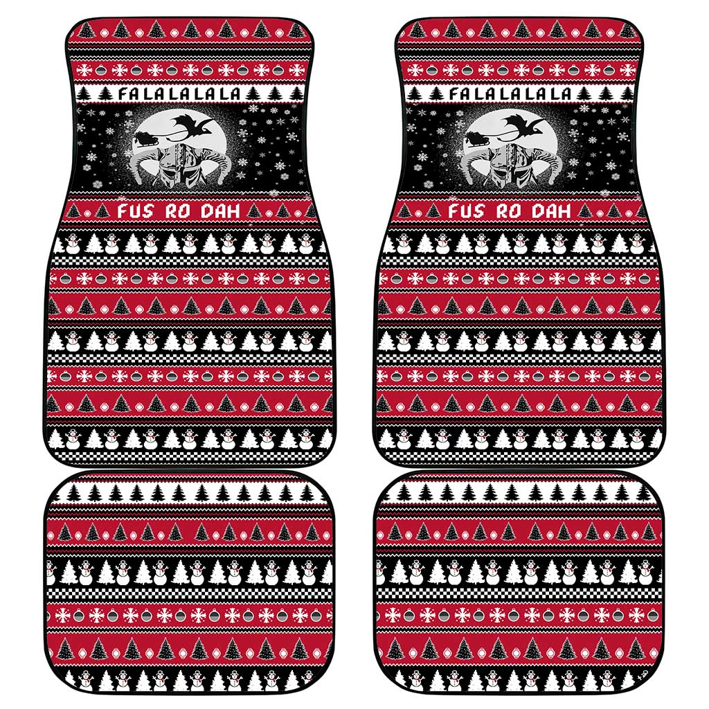 Fa La La La Snowman Tree Xmas Christmas Car Mats Xmas Holiday Patterns - Wonder Print Shop