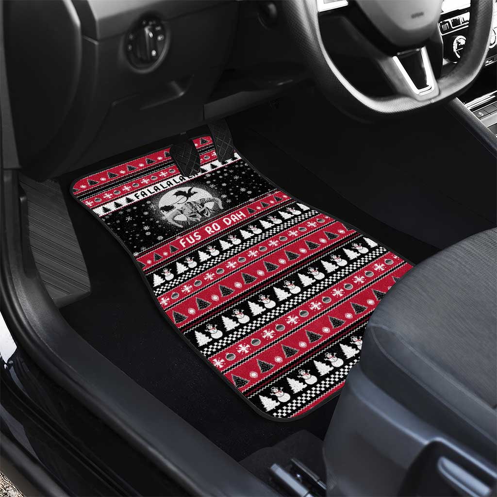 Fa La La La Snowman Tree Xmas Christmas Car Mats Xmas Holiday Patterns - Wonder Print Shop
