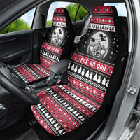 Fa La La La Snowman Tree Xmas Christmas Car Seat Cover Xmas Holiday Patterns - Wonder Print Shop