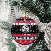 Fa La La La Snowman Tree Xmas Christmas Ceramic Ornament Xmas Holiday Patterns - Wonder Print Shop