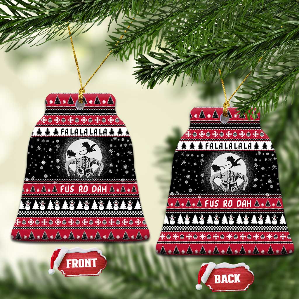 Fa La La La Snowman Tree Xmas Christmas Ceramic Ornament Xmas Holiday Patterns - Wonder Print Shop