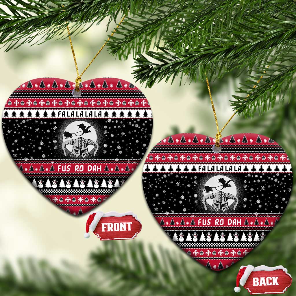 Fa La La La Snowman Tree Xmas Christmas Ceramic Ornament Xmas Holiday Patterns - Wonder Print Shop