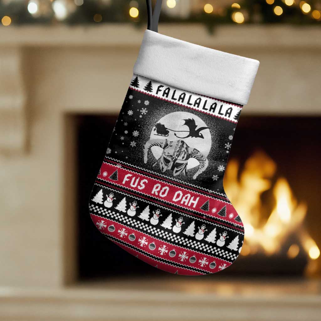 Fa La La La Snowman Tree Xmas Christmas Stocking Xmas Holiday Patterns - Wonder Print Shop