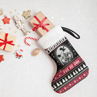 Fa La La La Snowman Tree Xmas Christmas Stocking Xmas Holiday Patterns - Wonder Print Shop